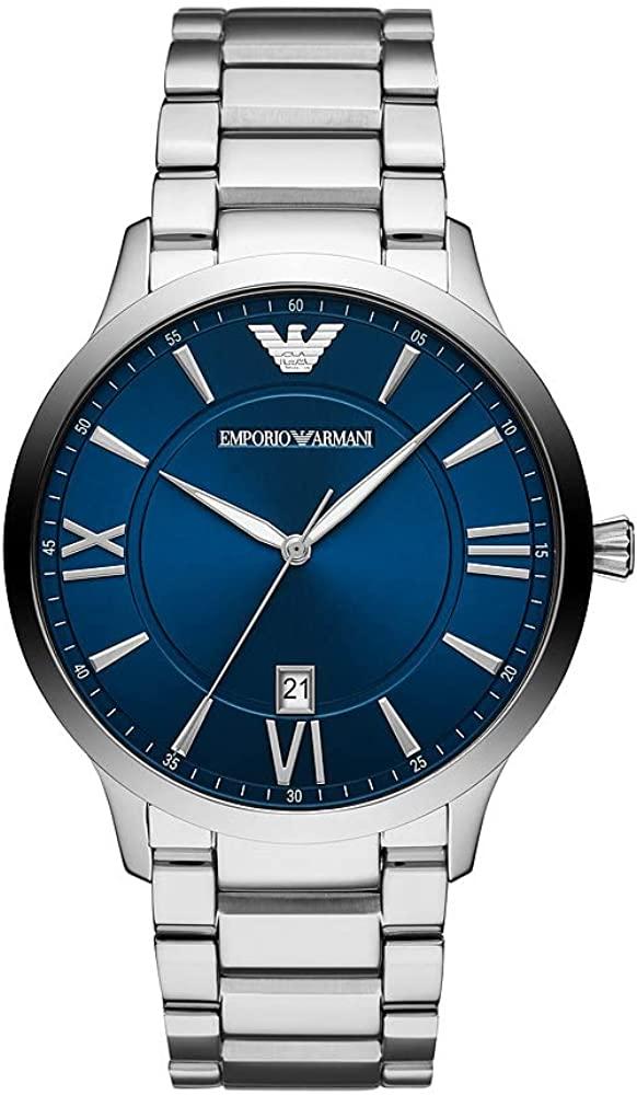 Emporio Armani Giovanni Mannen Horloge Zilverkleurig AR11227