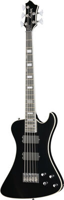 Hagstrom Nekromant 5 Black Gloss Schwarz Hochglanz