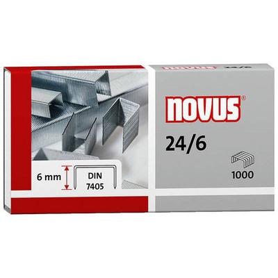 Novus NOVUS OFFICE Heftklammern 24/6 040-0158 Stahl Silber 1000 Heftklammern
