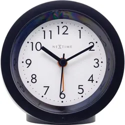 Nextime, Wecker, Tischwecker 10,5cm – Lautlos, Leuchtzifferblatt, rund, elegant