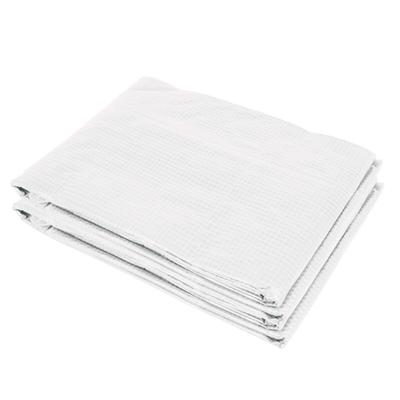OKWISH Gewächshausfolie Ersatzabdeckung mit Fronttür Weiß 600x300x200 cm UV beständig reißfest luftdurchlässig mit 12 Fenstern und Klettband