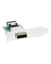 InLine SAS-Blende intern zu extern 4-Lane Mini SAS SFF-8087 W bis 4x Shielded MultiLane SFF-8088 26-polig W (27650)