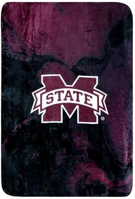 College Covers Mississippi State Bulldogs Sublimated Soft Throw Blanket