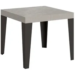 Itamoby Ausziehtisch 90/246x90 cm Flame Cashmere Anthrazit Beine