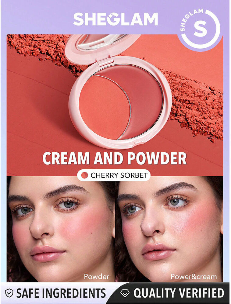 Sheglam Cheek 2 Cheek duo paleta coloretes #Cherry Sorbet