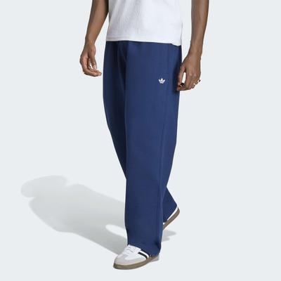 Sporthose ADIDAS ORIGINALS "ESS OPEN PT", Herren, Gr. XL, N-Gr, blau (nindig, normal, gr.), Obermaterial: 82% Baumwolle, 18% Polyester, Hosen Sporthose, sportlicher Stil, normal-weite Passform, ohne Verschluss