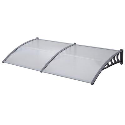 SVITA Vordach Überdachung transparent 90x240cm Haustür Dach Pultdach Türdach neu