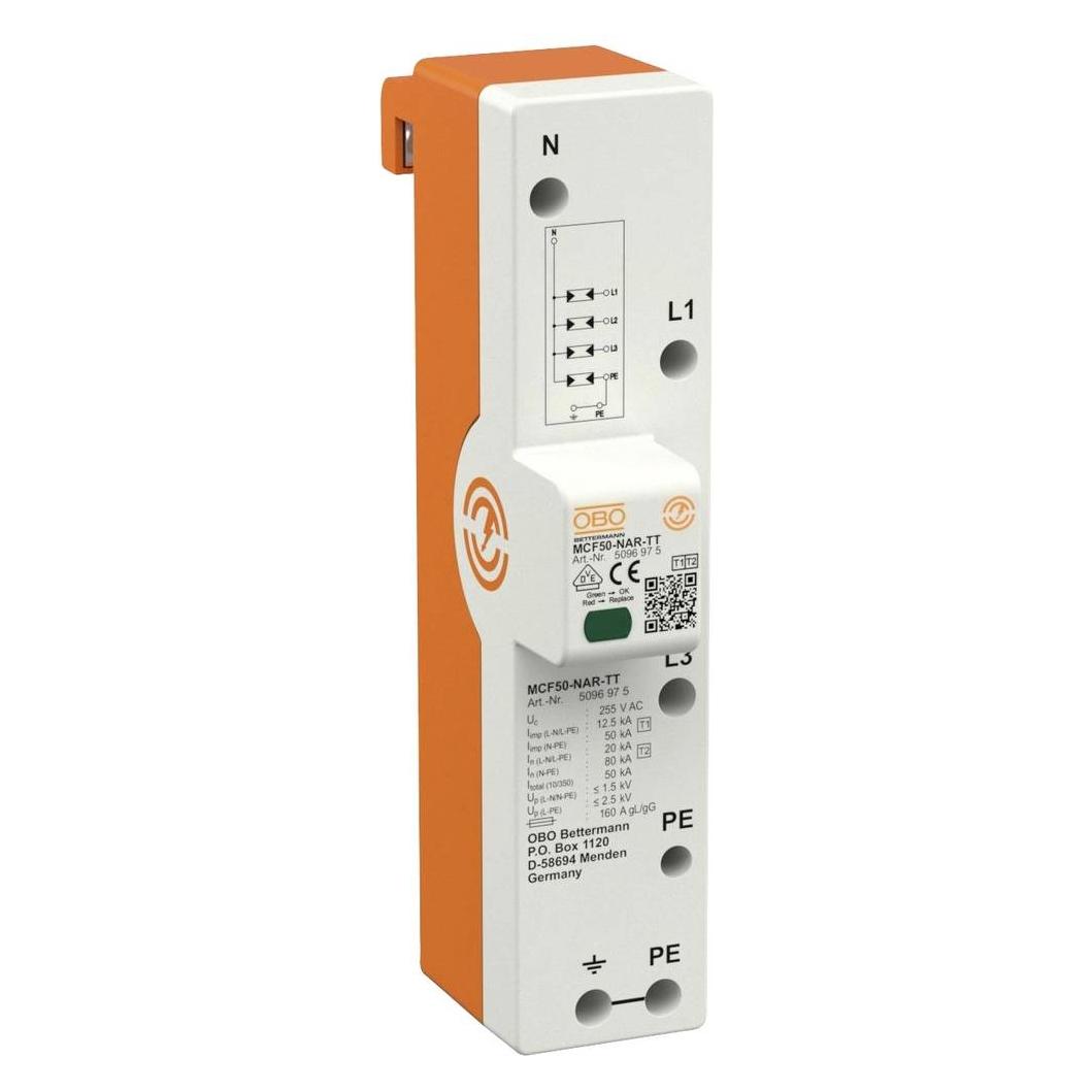 OBO Bettermann MCF50-NAR-TT LightningController Rail dreipolig mit NPE (5096975)