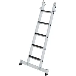 PROREGAL Stufen-Glasreinigerleiter Unterteil nivello-Traverse & clip-step R13 5 Stufen