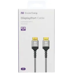 Encore Energy – neues DisplayPort-Signalkabel, 2 m, grau, MD-DD2S