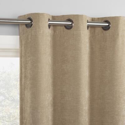 Sun Zero Isidora Velvet Magnetic Closure Total Blackout Grommet 1-Piece Curtain Panel, Single Panel