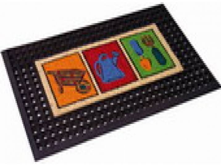 Deurmat Tuin rubber 40x60cm