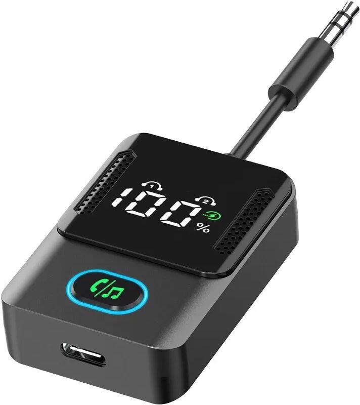 INF Bluetooth 5.3 Sender Empfänger, 2-in-1 Auto Bluetooth Adapter mit langer Akkulaufzeit und Dual-Geräteverbindung