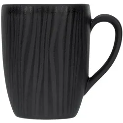 6er-Set CreaTable Kaffeebecher Vesuvio 300 ml Steinzeug Schwarz