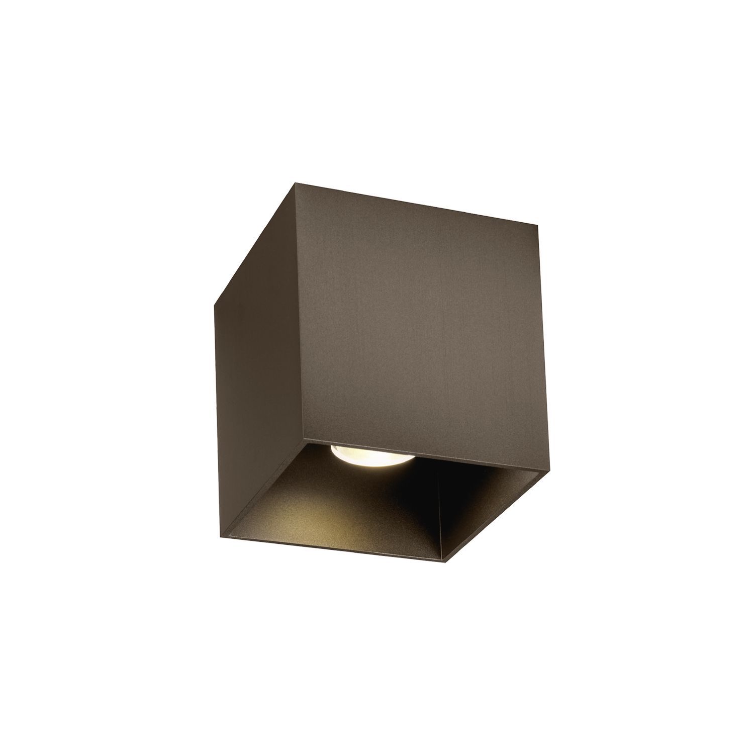 Wever & Ducré LED-Deckenaußenleuchte BOX OUTDOOR CEILING SURF 1.0 bronze 3000K 735258Q5 5404037333660