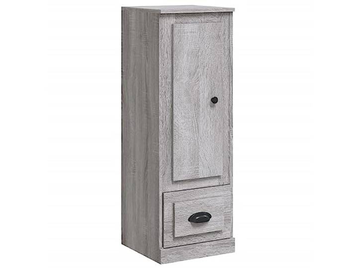 KGFHERENB Highboard Grau Sonoma 36x35,5x103,5 cm Holzwerkstoff Schrank Kompakter Beistellschrank für Wohnzimmer und Flur mit robuster Oberfläche und reichlich Stauraum für Dekoration.