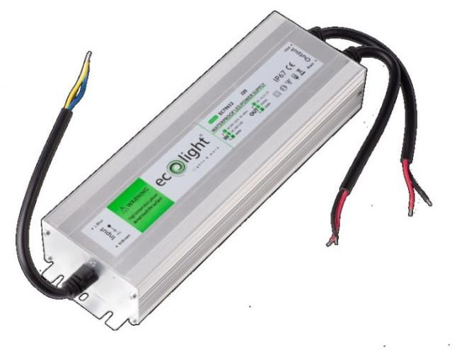 Ecolight Waterdichte LED-voeding 250W 12V IP67 voor LED-strips