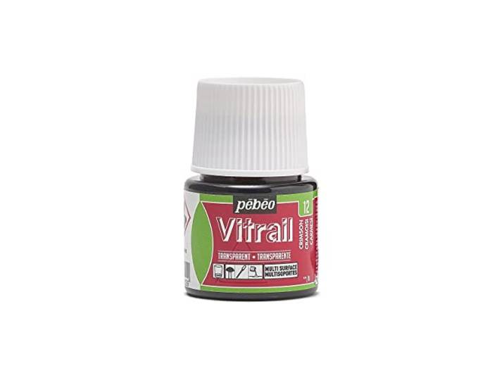 PEBEO 050-012 Vitrail Glas-in-lood Effect Glas Verf 45-Milliliter Fles, Crimson