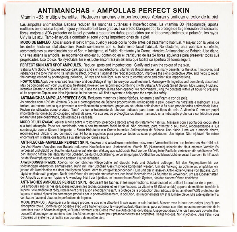 Babaria Antimanchas ampollas perfect skin 5 x 2 ml
