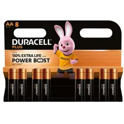 Duracell 8er-Pack Batterien »Plus« Mignon / AA / LR06
