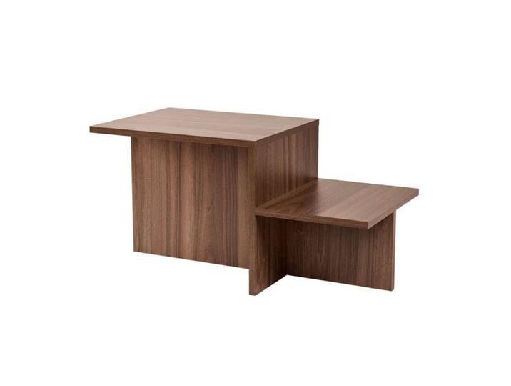 Table basse en bois  Harmony  - 80 x 40 x 40 cm - Noyer