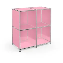 Aktenregal System 4 Metall Pink