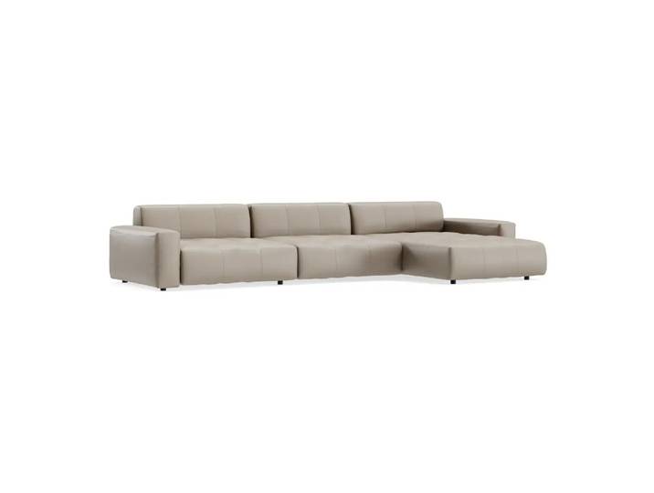 Ecksofa Pensacola 2.0, Edition, kat. d, life line bisquit, Leder