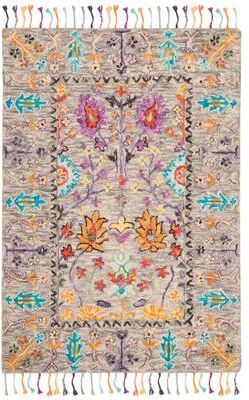 SAFAVIEH Handmade Blossom Pollie Modern Floral Wool Rug