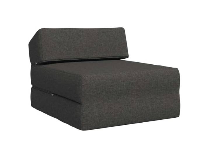 Coespram Klappsofa 2-in-1 Schlafsofa Faltbar Dunkelgrau 60x70x41cm Stoff Kompakter Einzelsessel verwandelt sich leicht in eine Matratze, geeignet für Wohnzimmer und Schlafzimmer.
