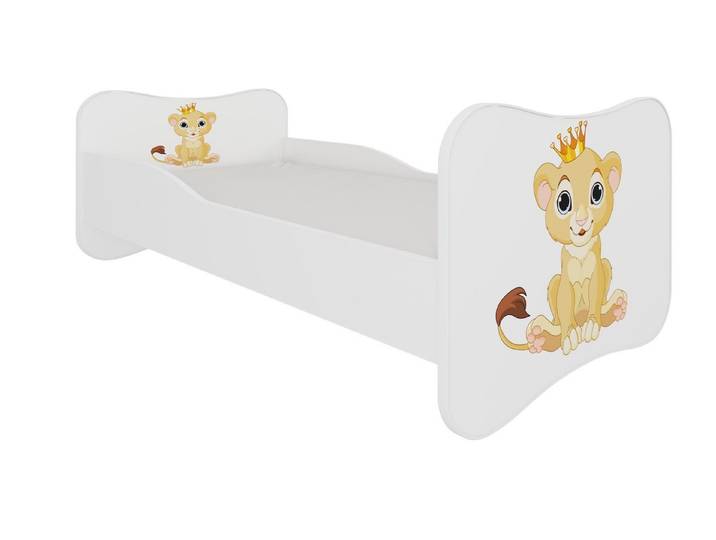 Feldmann-Wohnen Kinderbett Gonzalo (max. Belastbarkeit 110kg, Liegefläche 80 x 160 cm, 1-tlg., mit Matratze und Lattenrost), 88cm weiß 80 x 160cm Liegefläche