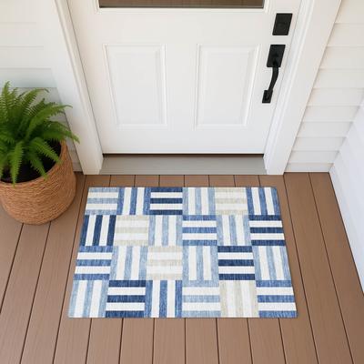 Addison Rugs Machine Washable Indoor/ Outdoor Modern Hatch Chantille Rug