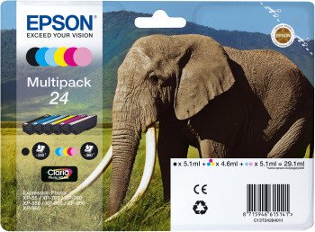 Epson C13T24284010 Druckerpatrone 24 (6 Farben) Multipack C13T24284011