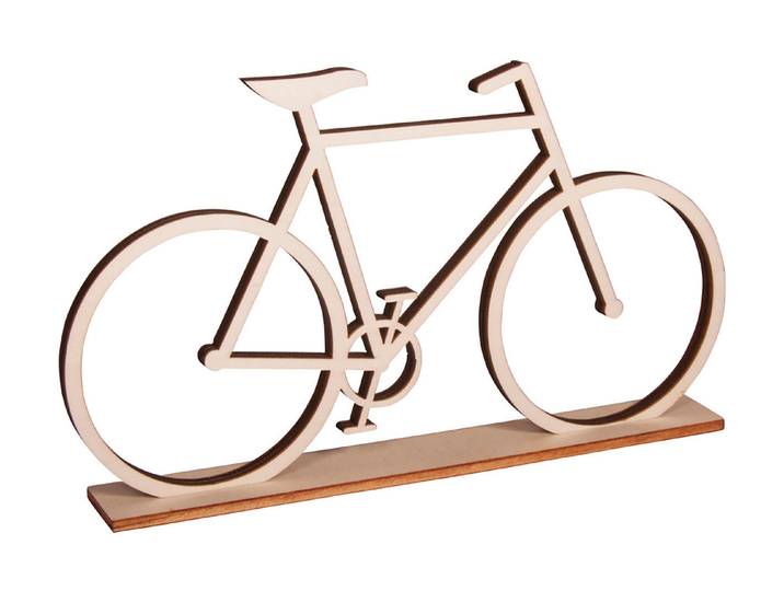 Rayher Holz-Fahrrad zum Stellen FSC 100% 20 × 11 cm