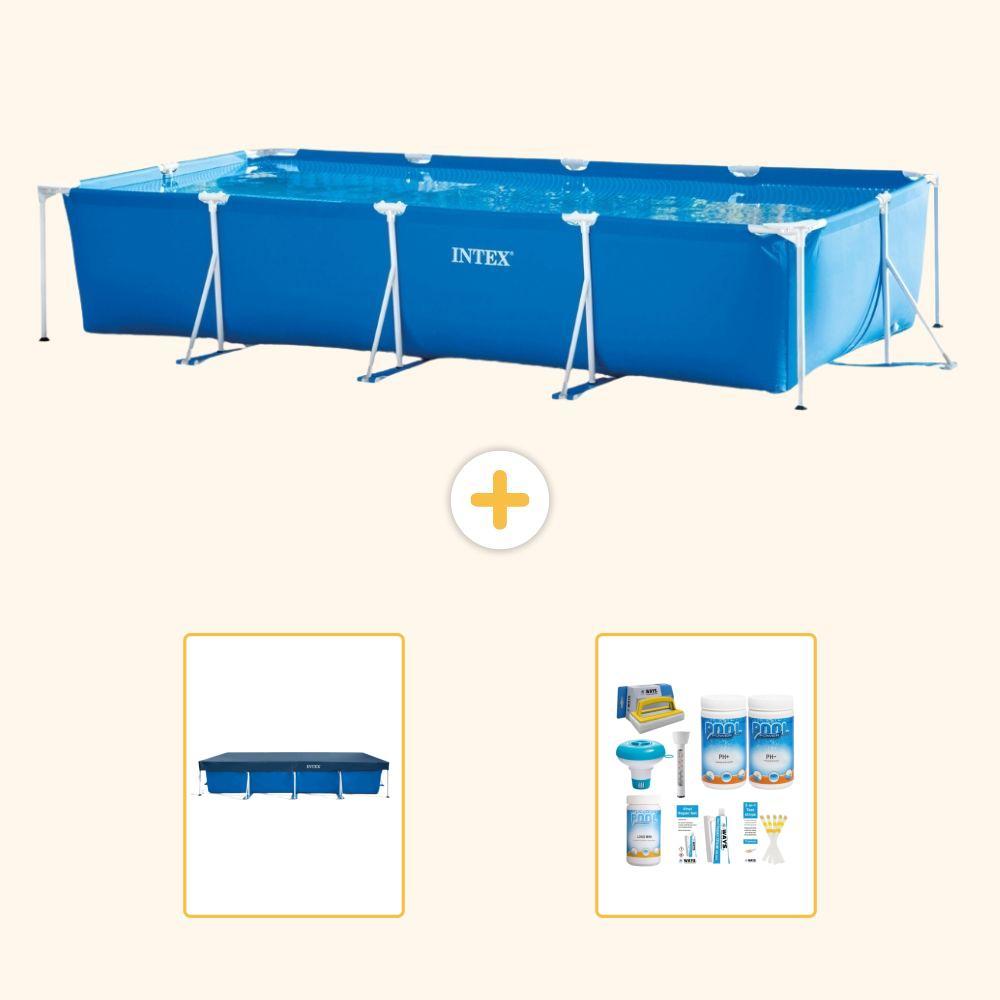 Rechteckiger Frame Pool - 450x220x84 cm - 3-teilig S22358