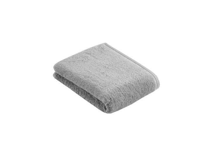 Vossen Duschtuch Vegan Life, Grau, Uni, 67x140 cm, Made in Austria, Oeko-Tex® Standard 100, Oeko-Tex® Made IN Green, V-Label Vegan, saugfähig, Aufhängeschlaufe, angenehm weich, hochwertige Qualität, Bordüre, schadstoffgeprüft, vegan, Heimtextilien, Badtextilien, Duschtücher