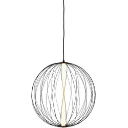 Sompex LED-Pendelleuchte Atomic Alu, Eisen, Stahl & Metall Schwarz