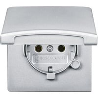 Schutzkontakt-Steckdosen-Einsatz Schuko IP44 Unterputz mit Klappdeckel ohne aluminium, Retail