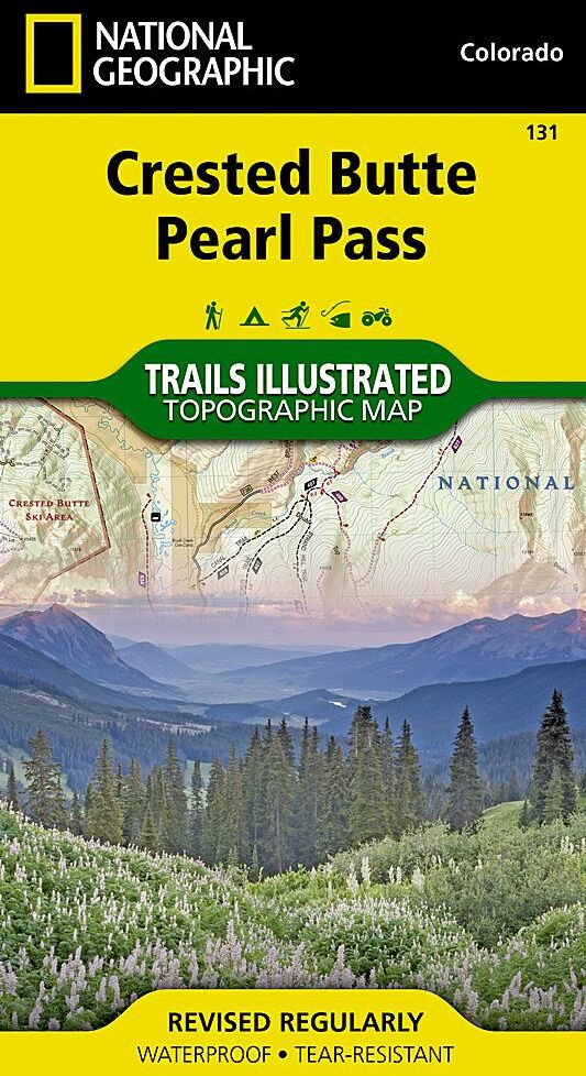 Carte de randonnée n° 131 - Crested Butte, Pearl Pass (Colorado)   National Geographic