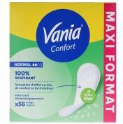 Vania Confort Protègé-Slips Normal Aloe 56 Protège-Lingeries - Boîte 56 protège-lingeries