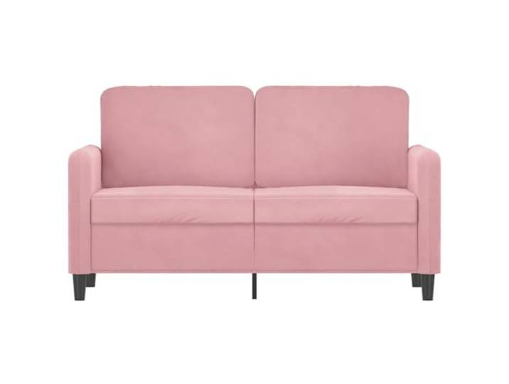 KTHLBRH 2-Sitzer-Sofa, Rosa, 120 cm, aus Samt Gestell aus robustem Metall, Polsterung aus Schaumstoff, 110 kg pro Sitz, modernes Design