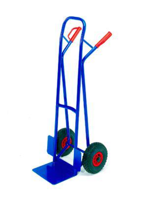 Stapelkarre mit großer Schaufel, Tragkraft 250 kg, Vollgummi-Bereifung