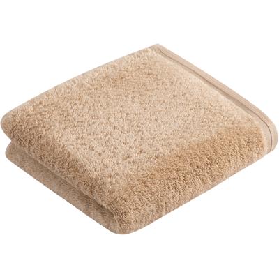 Handtuch VOSSEN "Vegan Life", braun (tibet), B:50cm L:100cm, Webfrottier, Obermaterial: 100% Baumwolle, Handtücher, 100% vegan