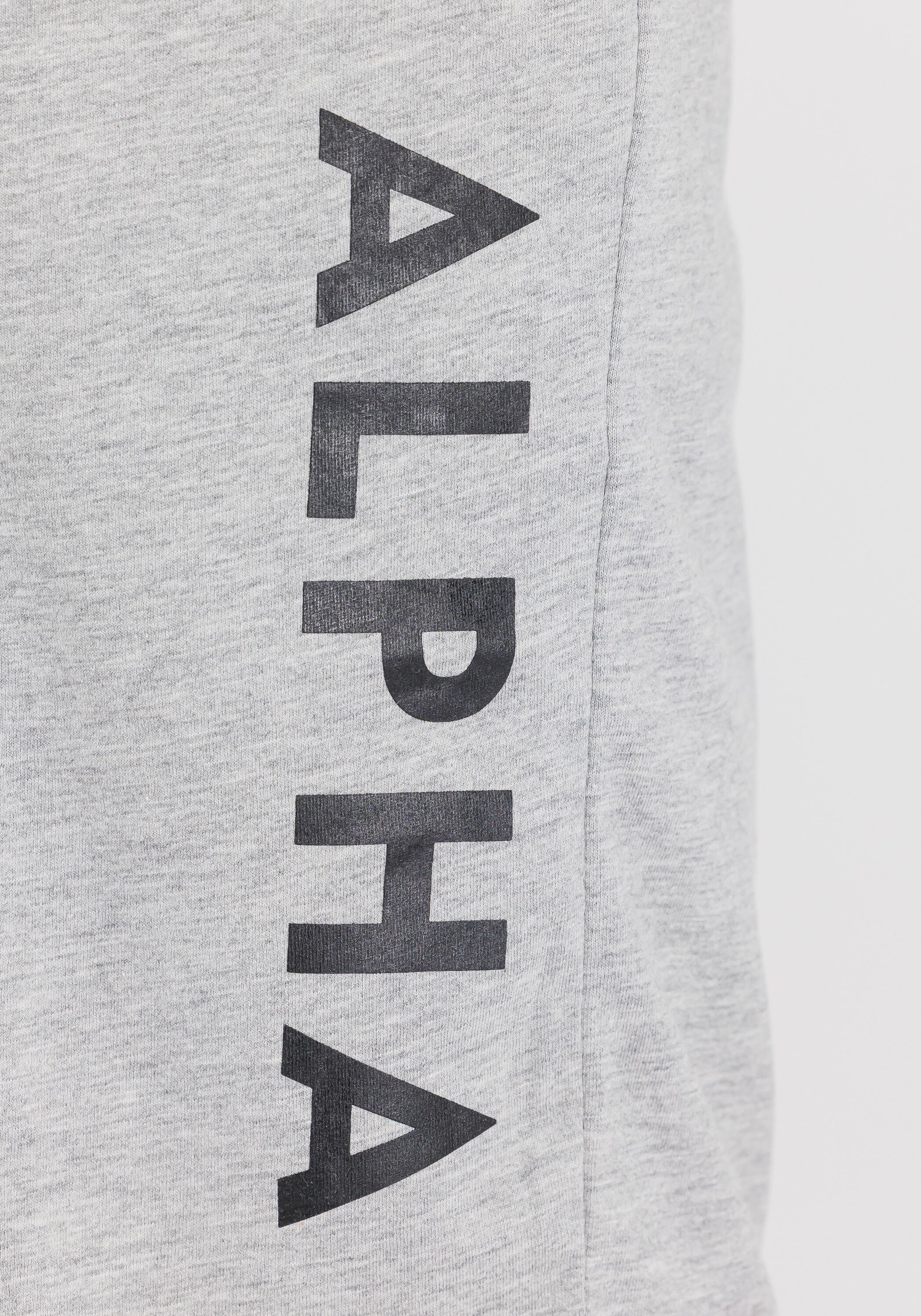 Shorts ALPHA INDUSTRIES "Jersey Shorts", Herren, Gr. 3XL, Normalgrössen, grau (grau heather), Obermaterial: 100% Baumwolle, Hosen Shorts grau heather 3XL, Normalgrössen