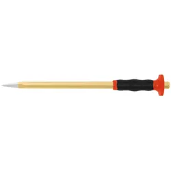 Rennsteig Elektrikerspitzmeißel mit Handschutz SB 250 mm, 8-kant 10 mm, lackiert - 361 256 1