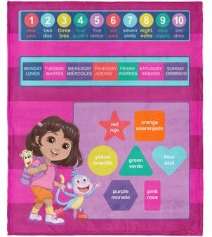 NickeoldeonSilk Touch Throw Blanket 60x80 inches by THE NORTHWEST GROUP in Dora The Explorer (Size OS)