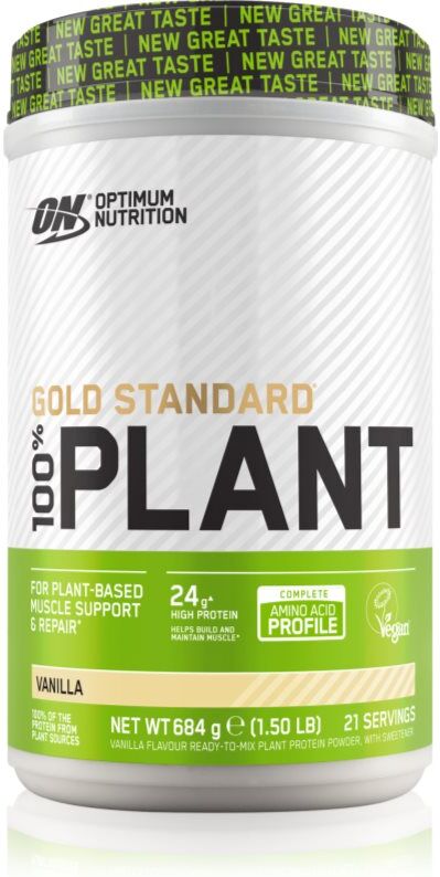 Optimum Nutrition Gold Standard Plant Protein protéine végétalienne saveur Vanilla 684 g