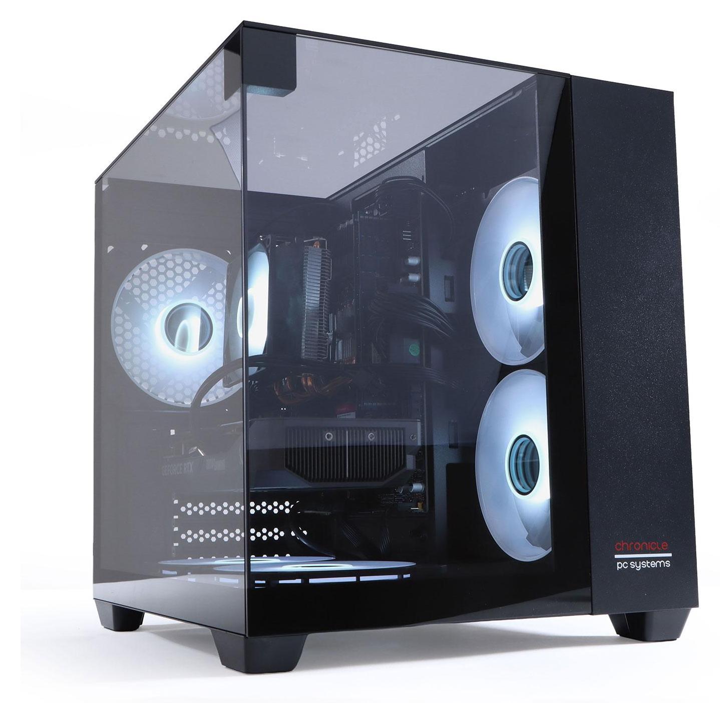 Gaming PC Triorama 12 Core 64 GB RAM 1 TB SSD RTX 5050 Luftkühlung W11 Black