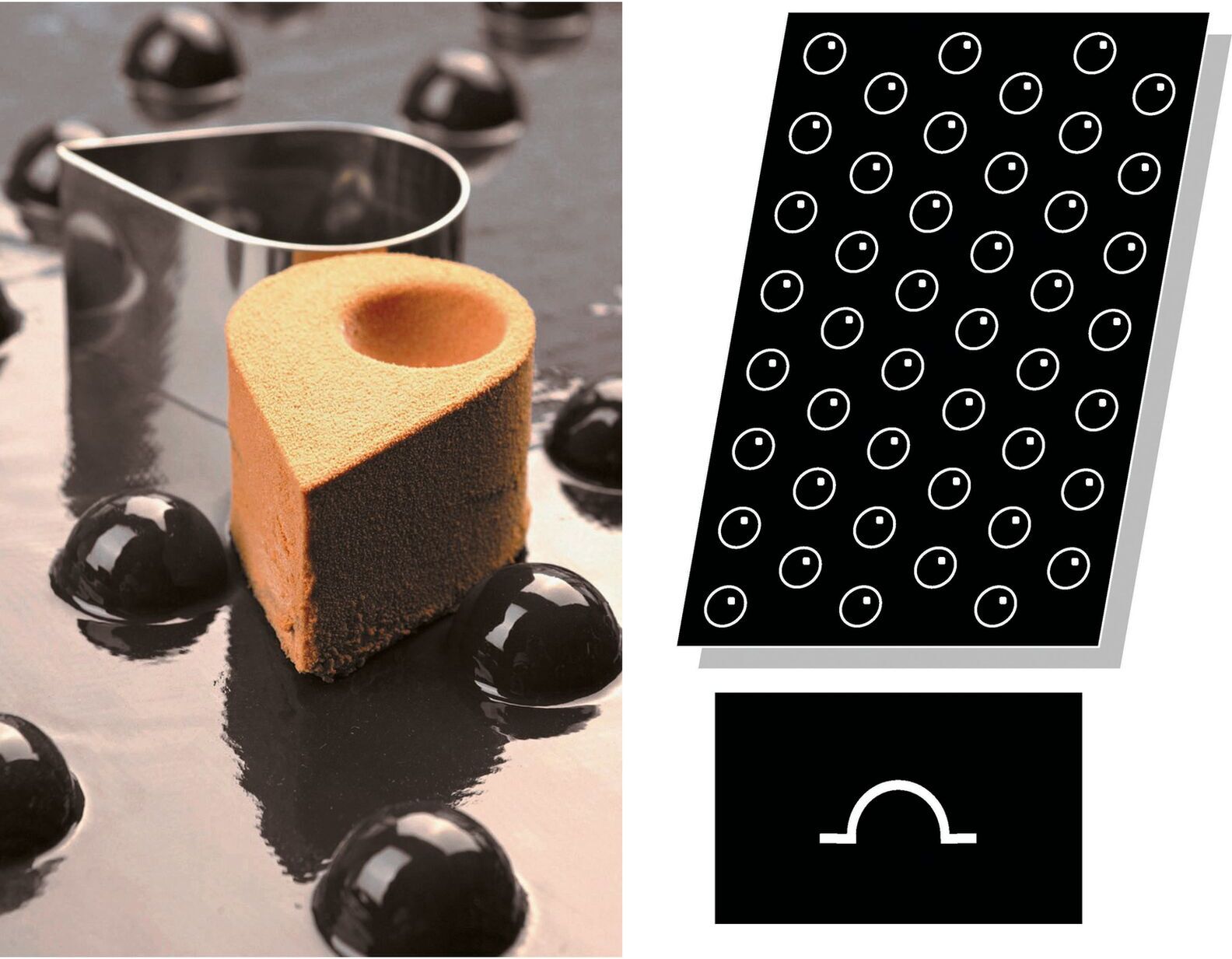 Paderno Stampo Flexipan multiplo Mini Mezza Sfera