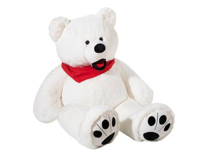 Heunec® Kuscheltier KUMA, Eisbär 140 cm, mit individueller Bestickung, Made in Germany