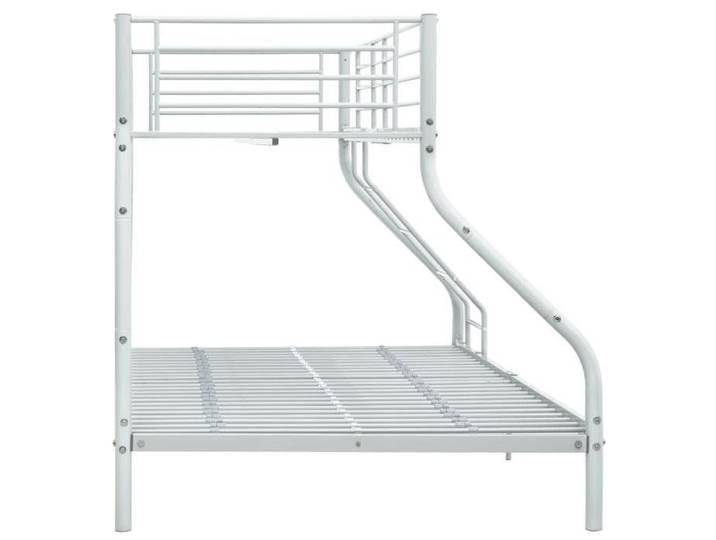Lit 2 place 90x200cm - VIDAXL - Structure/Cadre de Lit superposé - sans matelas - Blanc 140x200 cm/90x200cm L160